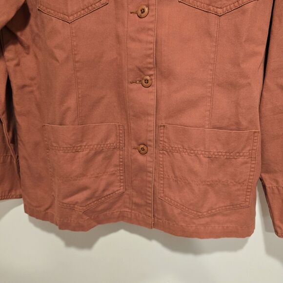 Vintage Cabelas Chore Barn Jacket Large Women Western Outdoor 90s Cottage Casual - Picture 3 of 9